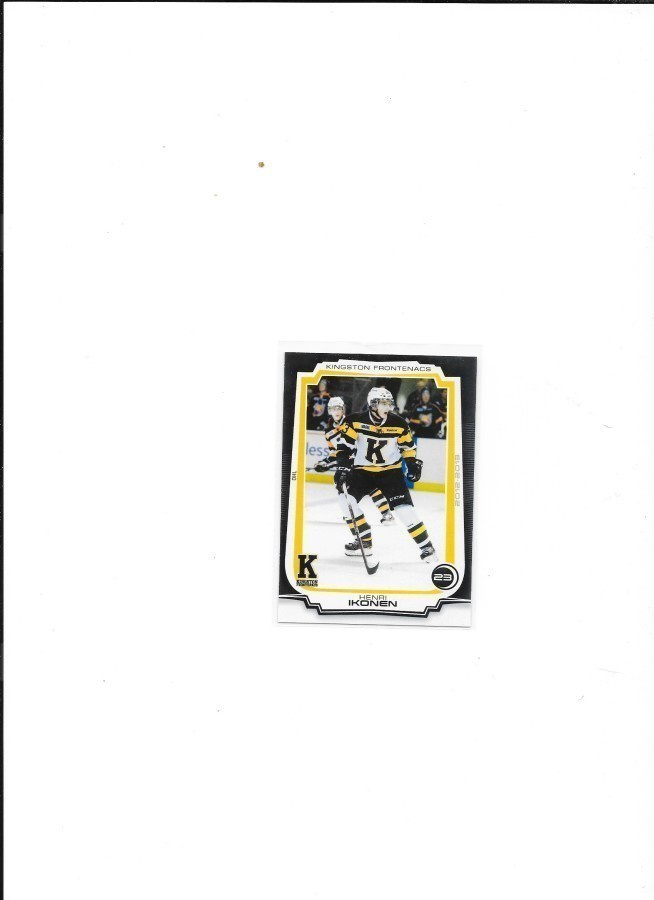 2012-13 Kingston Frontenacs  #23 Henri Ikonen Lukko farmi