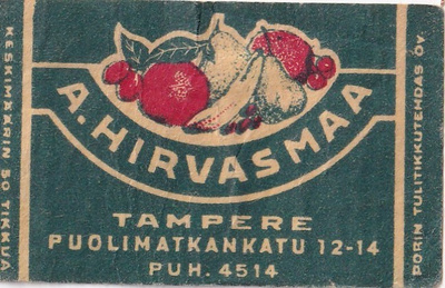 Tampere. A. Hirvasmaa   .b476