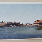 Viipuri, linna, lahtea, soutuvene, silta v. 1941, väri, ei p - pikkukuva 1