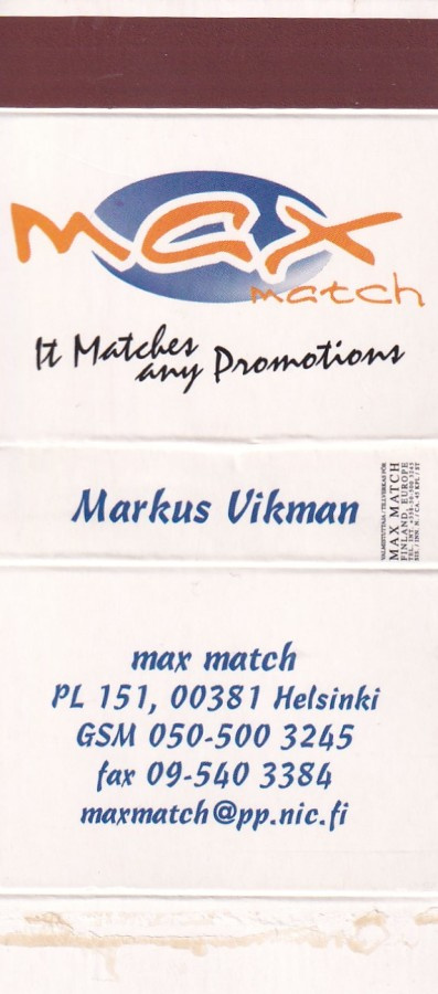 Helsinki, Markus Vikman , MAX Match, aski , aihio, b437