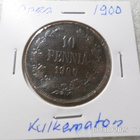 10  penniä   1900  kulkematon   patinoitunut. - pikkukuva 5