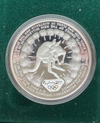 Hopearaha, Sydney 2000 olympia 5 dollaria 1 oz, hopea
