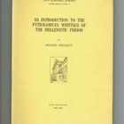 Thesleff: An Introduction to the Pythagorean Writing.... - pikkukuva 1