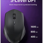 Musta langaton Bluetooth 5.2 / 2.4G hiiri #30516 - pikkukuva 3