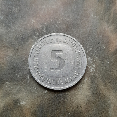 Deutsche 5 mark 1980 J