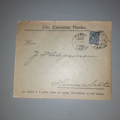 Firmakuori Hanko Uno Cairenius k-14