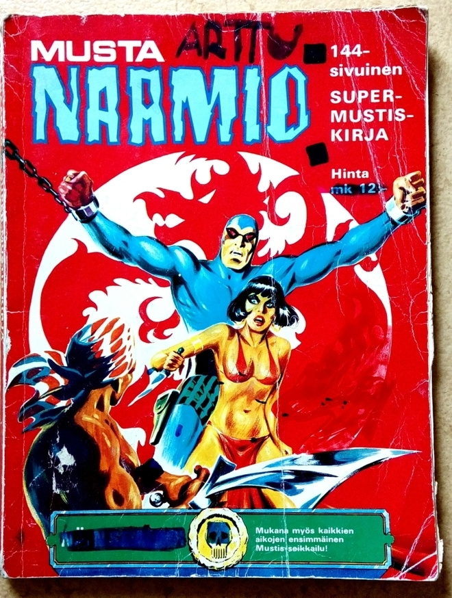 Mustanaamio 144 sivuinen kirja 1975