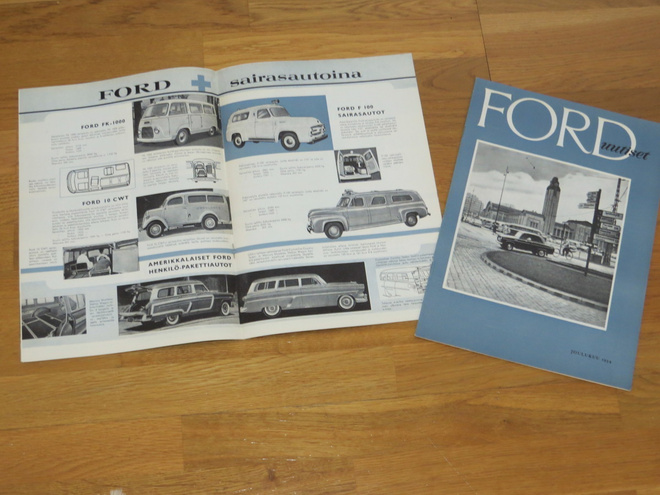 1954 Ford Uutiset joulukuu 1954  - KUIN UUSI