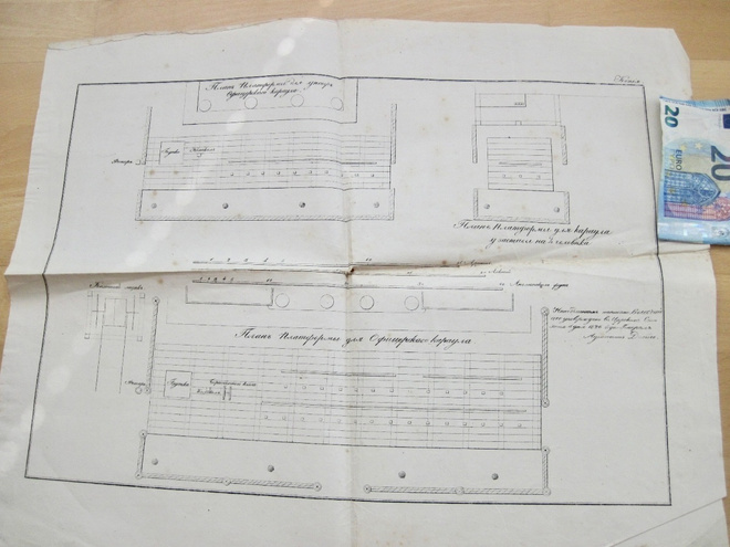 VANHA Piirrustus Venäjä 21.Div Rakennukset Lappeenranta 1826