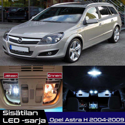 Opel Astra H Sisätilan LED-sarja 13-osainen