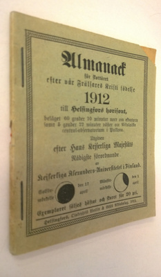 Almanack 1912 : för året 1912 efter vår Fräljares Kristi ...