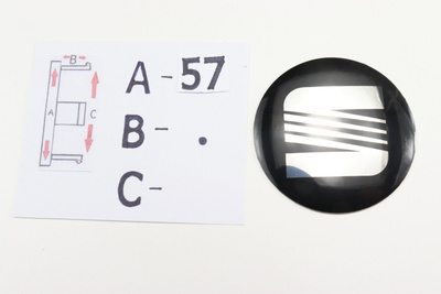 SEAT Kromi-Mustat Alumiinitarrat ; 57mm (1kpl)