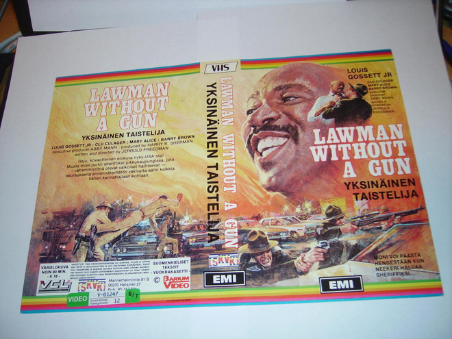 Vhs kansipaperi Fix YKSINÄINEN TAISTELIJA - Lawman Without..
