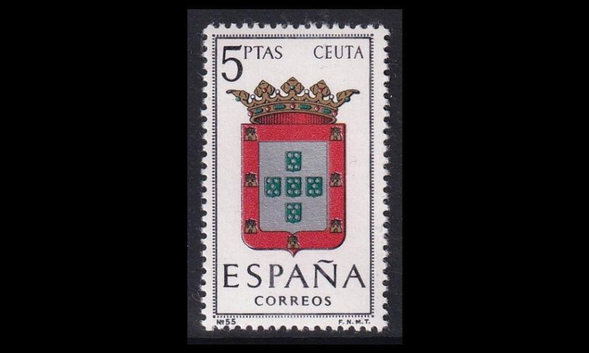 Espanja 1625 ** Vaakuna Ceuta (1966)