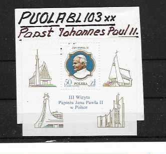 PUOLA BL 103** PAPST JHANNES PAUL II