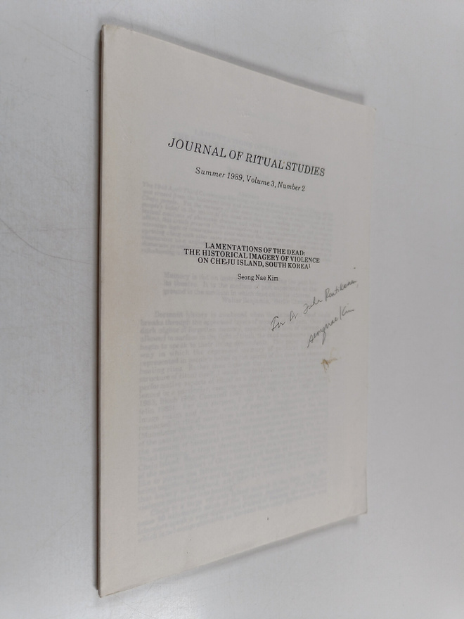 Seong Nae Kim : Journal of ritual studies : Summer 1989, ...