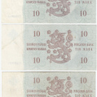 10 Markkaa 1963 Litt.A T-sarjaa TRIO (vl.I + vl.II ja vl.I*) - pikkukuva 2
