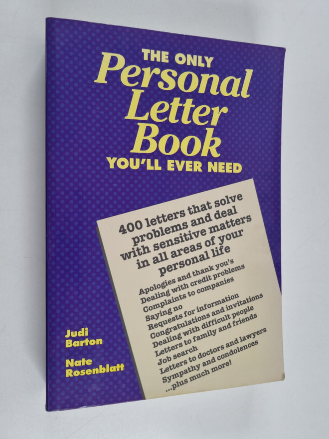Judi Barton ym. : The Only Personal Letter Book You'll Ev...