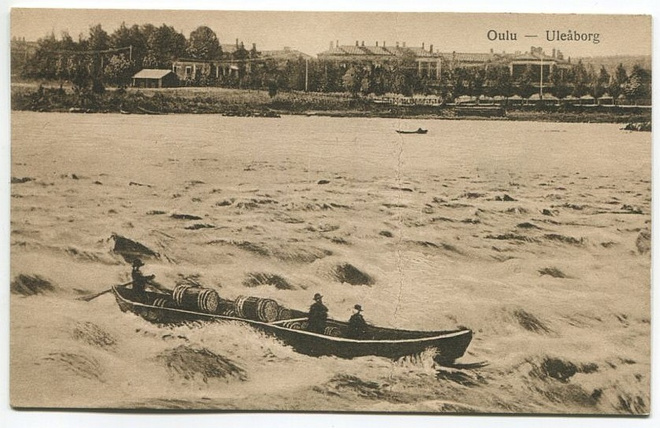 Oulu Tervavene Merikoskessa, 1900-luvun alku