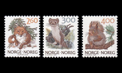 Norja 1009-11 ** Käyttösarja luonto (1989)
