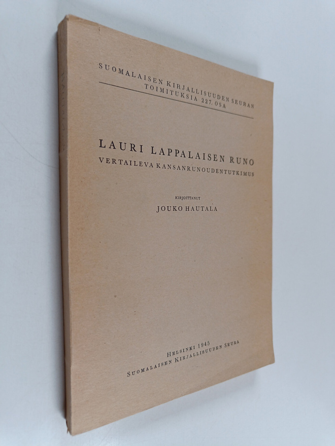 Jouko Hautala : Lauri Lappalaisen runo - vertaileva kansa...