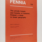 Matti Hakkila : The private forests and forestry of Oulai... - pikkukuva 1
