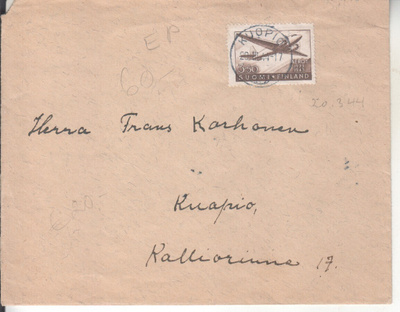 FDC  1944 Aero loistoleimalla