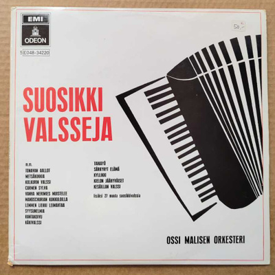 OSSI MALISEN ORKESTERI: Suosikkivalsseja – EMI Odeon LP 1970