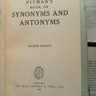 Pitman's Book of Synonyms and Antonyms (hardcover) - pikkukuva 3