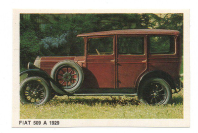 Purkkakuva Hellas Vanhat autot tarrakuvina FIAT 509 A 1929