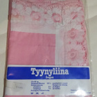 Vintage Romantic Rosa brodyyri - tyynynliina 80-luvulta - pikkukuva 1