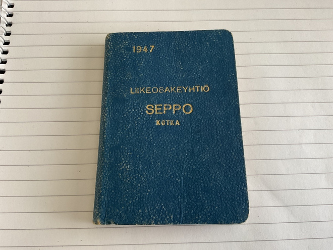 Allakka/kalenteri 1947 Liikeosakeyhtiö SEPPO Kotka