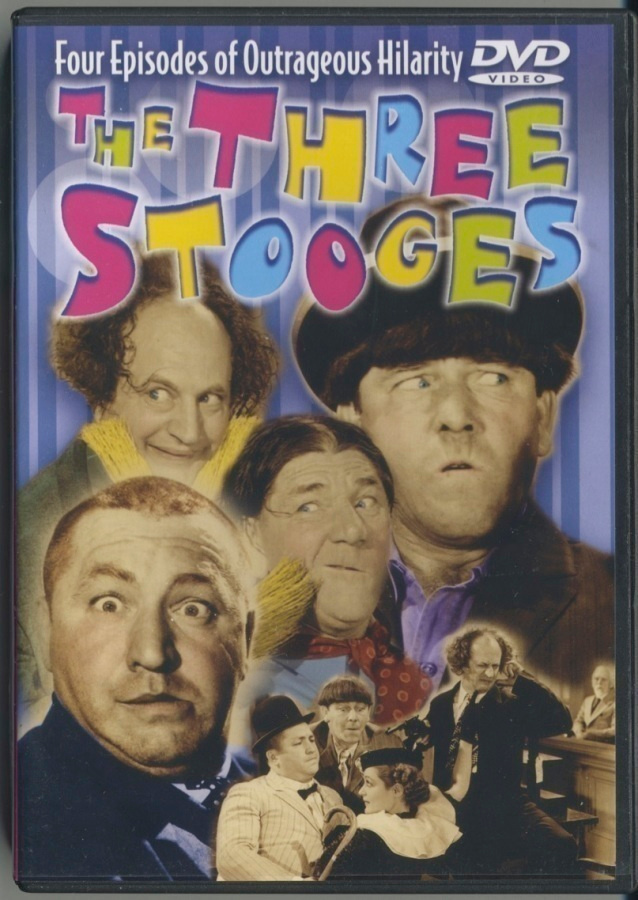 THREE STOOGES – 4 lyhäriä 1936–1947; US R0 DVD - ei tekstit.