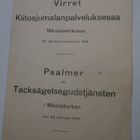 Kiitosjumalanpalvelus Nikolainkirkossa 22.2.1916 + virret - pikkukuva 1