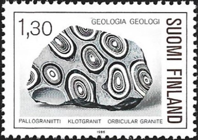 1986 Geologia Pallograniitti 1,30 mk ** LaPe 979