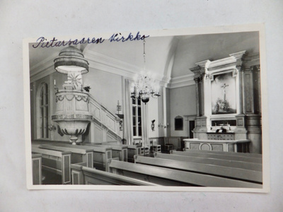 VANHA Postikortti Pietarsaari Kirkko 1950-l
