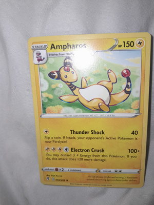 Ampharos #56 Pokemon Evolving Skies Rare card