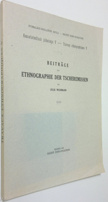 Julie Wichmann : Beiträge zur Ethnographie der Tscheremissen