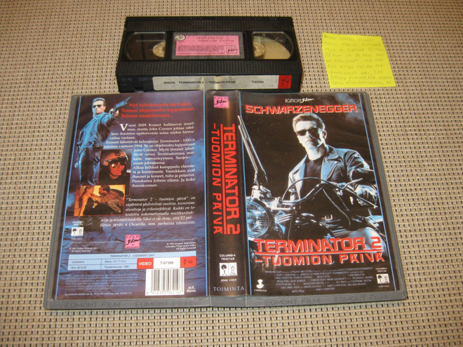 Terminator 2 - Tuomion Päivä-VHS (Egmontin Vuokrakasetti)