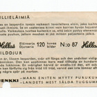 Purkkakuva Hellas VILLIELÄIMIÄ n:o 87 Purukumikuva - pikkukuva 2