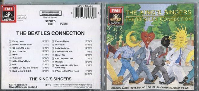 THE KING`S SINGERS . CD-LEVY . THE BEATLES CONNECTION