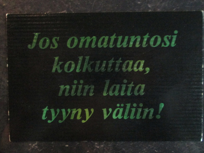 KULKEMATON MIETELAUSE MARKKA-AJALTA KORTTI-PISTE