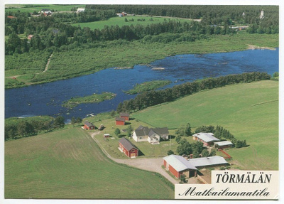 Siikajoki Törmälän matkailumaatila, ilmakuva 1997
