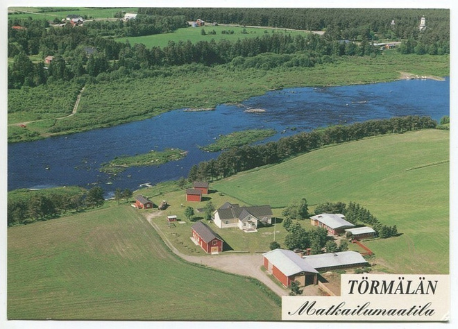 Siikajoki Törmälän matkailumaatila, ilmakuva 1997