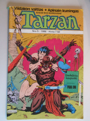 TARZAN SARJAKUVALEHTI 5 / 1986