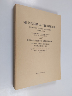 Selostuksia ja tiedonantoja korkeimman oikeuden ratkaisui...