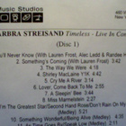 BARBRA STREISAND : TIMELESS : LIVE IN CONCERT DISC 1..RARE ! - pikkukuva 3