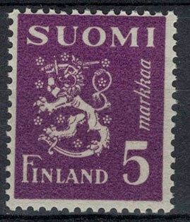 1945 M30  5mk violetti ++