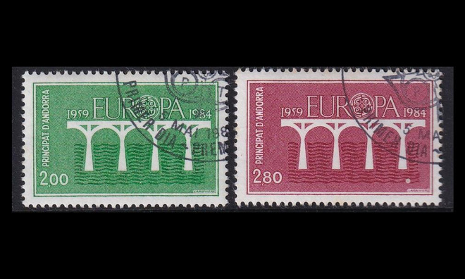 Andorra Fr 350-1 o Europa (1984)