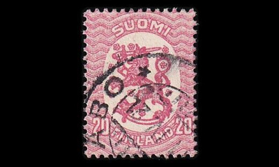 91 o M-17 20p punainen Åbo (1919)